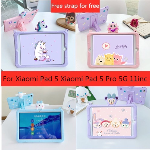 Ốp lưng Silicone chống sốc có dây cho Xiaomi Pad 5 Xiaomi Pad 5 Pro 5G 11inch