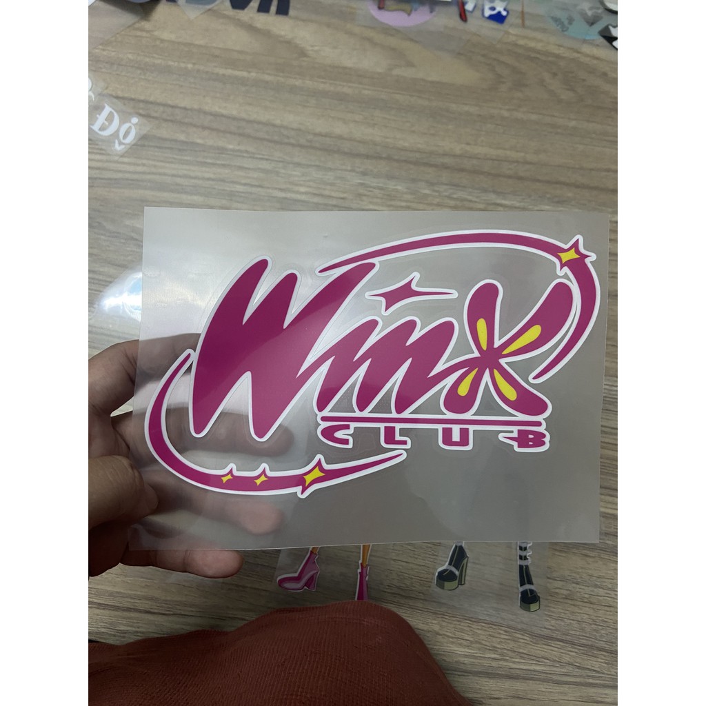 Sticker/Logo Ủi Winx Cao Cấp