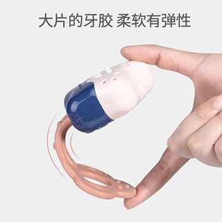 Đồ chơi trẻ sơ sinh trẻ sơ sinh 0 đến 1 tuổi có thể cắn răng cao su Lắc chuông 6 tháng 3 câu đố bé bắt đầu Đào Tạo