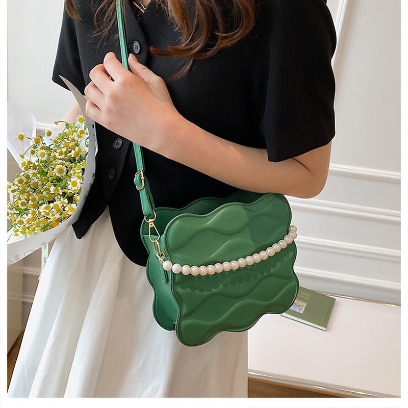 Túi Đeo Chéo Hình Vuông Nhỏ Màu Trơn Phong Cách Hàn Quốc Mới 2022 NB00379