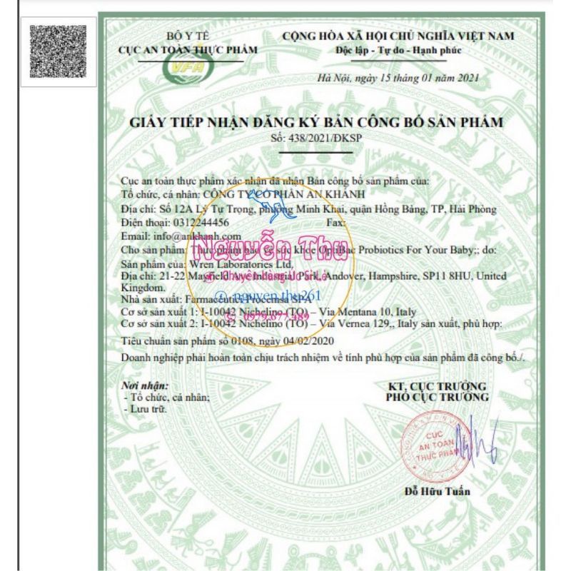 Men vi sinh Úc life space probiotic 40gram