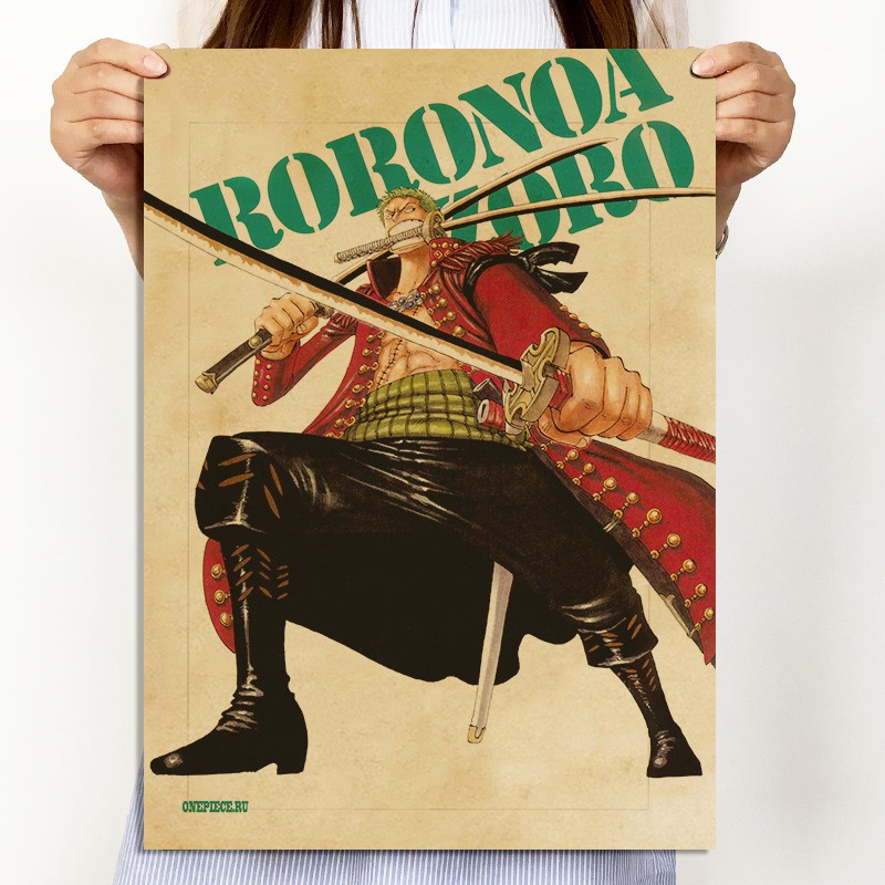 Poster One Piece băng mũ rơm Luffy - Poster One Piece Dán Tường, Bản đồ OnePiece