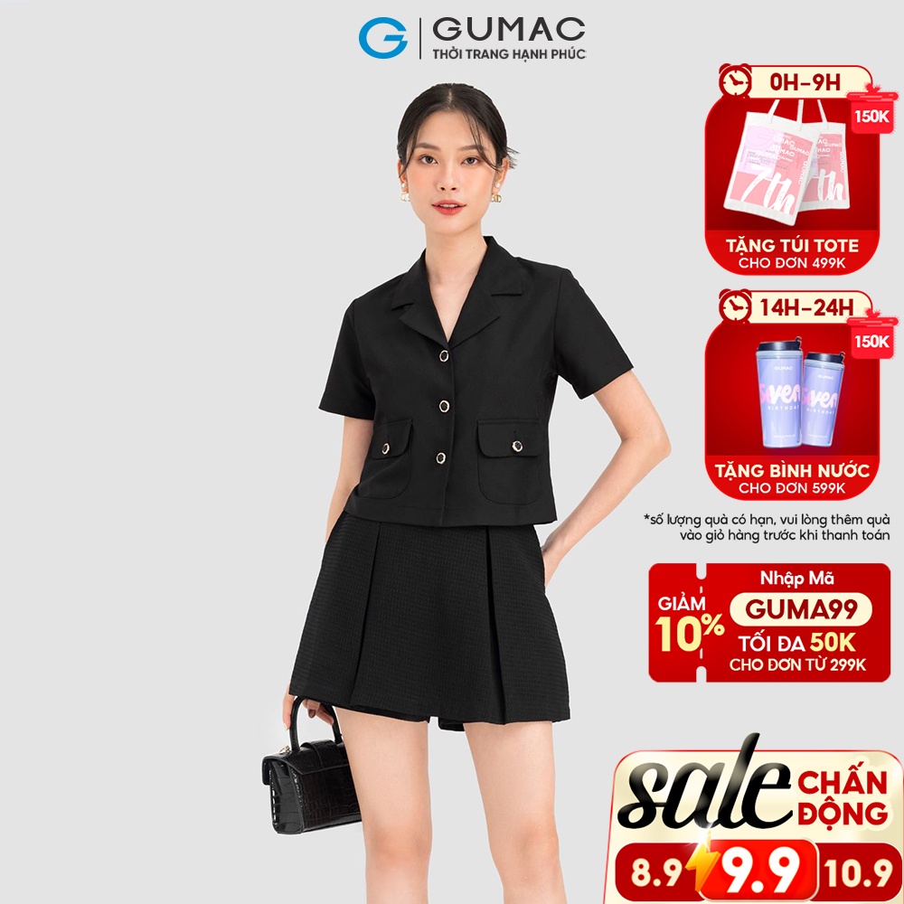 Áo vest phối nút thời trang GUMAC LA0802