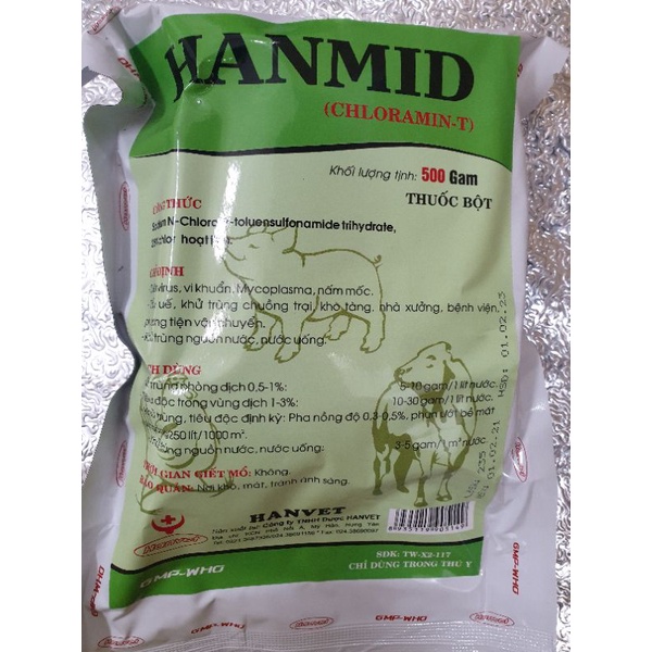 Bột sát trùng, tiêu độc Chloramin T