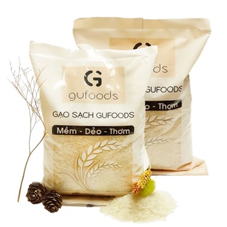 Combo 2 túi gạo sạch / gạo còn cám / gạo st gufoods - ngon đặc sản, dẻo, mềm,thơm