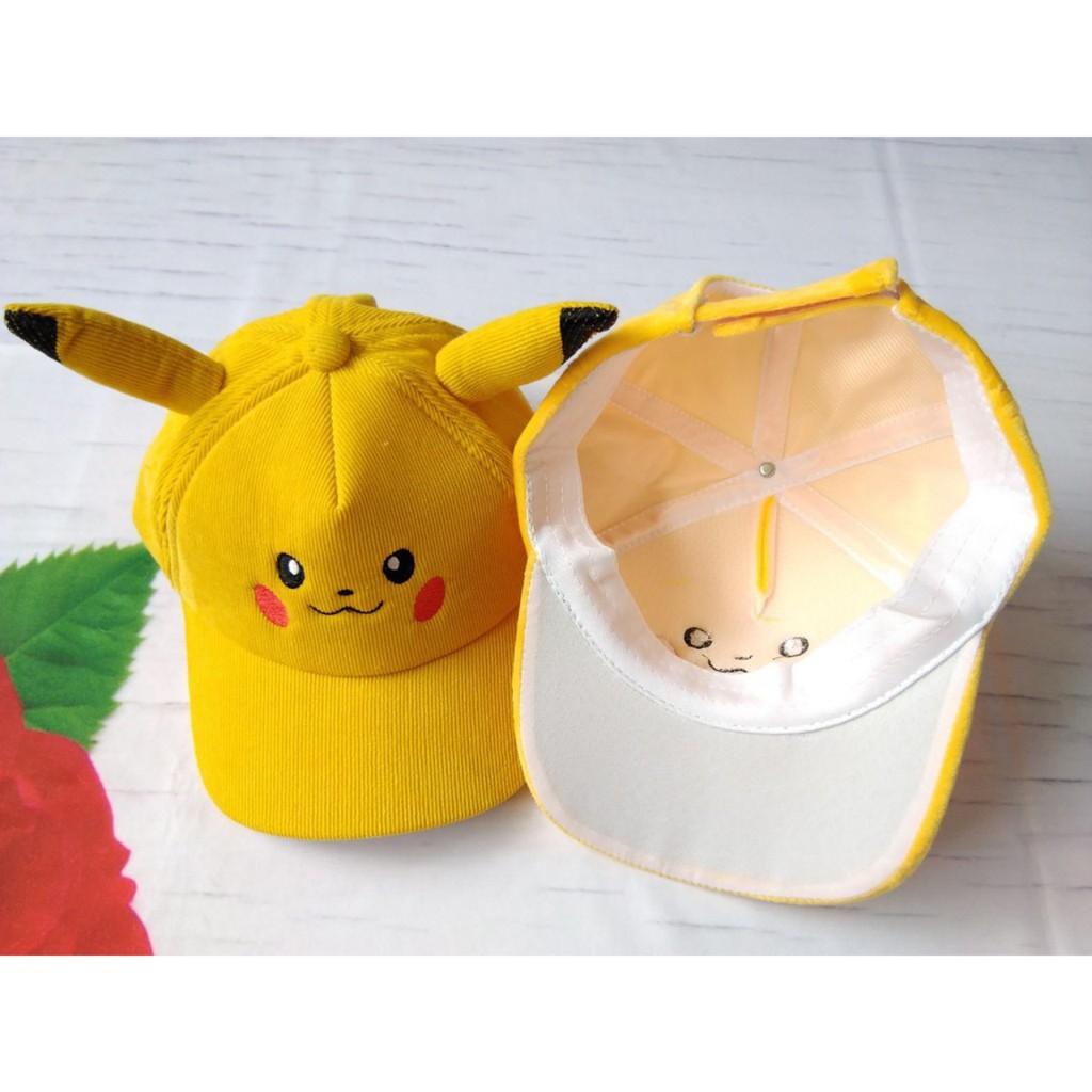 nón picachu chất liệu mềm mai dễ chịu cho các bé