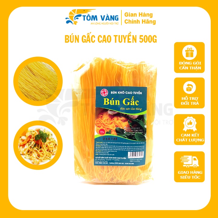 Bún / Phở Gạo Lứt - Bún Khô Cao Tuyền (túi 500g)