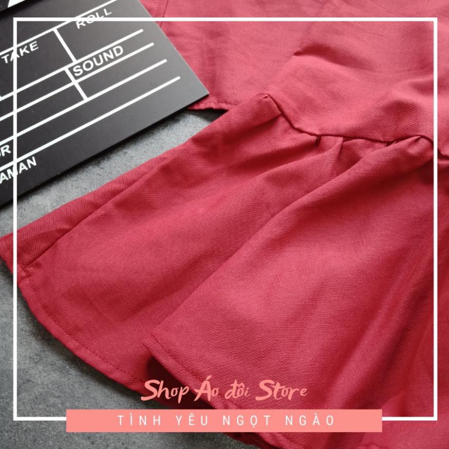 Bộ áo váy sơ mi cặp cao cấp, đồ đôi nam nữ  dễ thương, chất đẹp để chụp hình cưới, đi du lịch