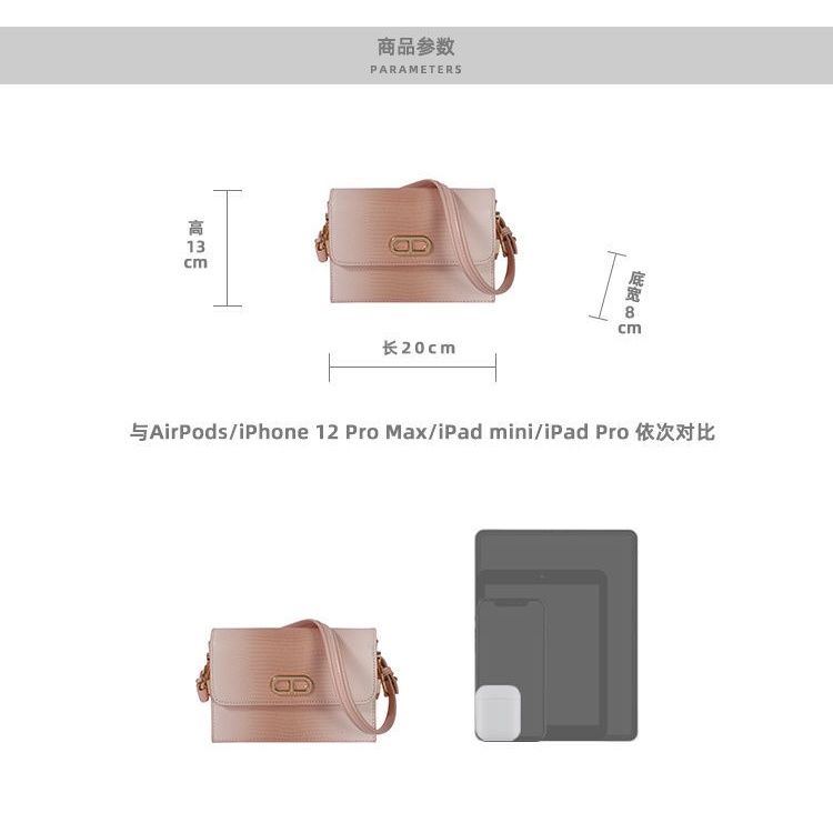 Túi Đeo Một Bên Vai Hình Vuông Nhỏ Màu Hồng Thời Trang Phong Cách Hàn Quốc Cho Nữ 2022