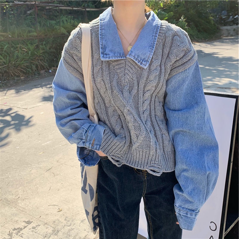 Áo len không tay thiết kế mới thời trang mùa xuân thu theo phong cách hàn quốc dành cho nữ