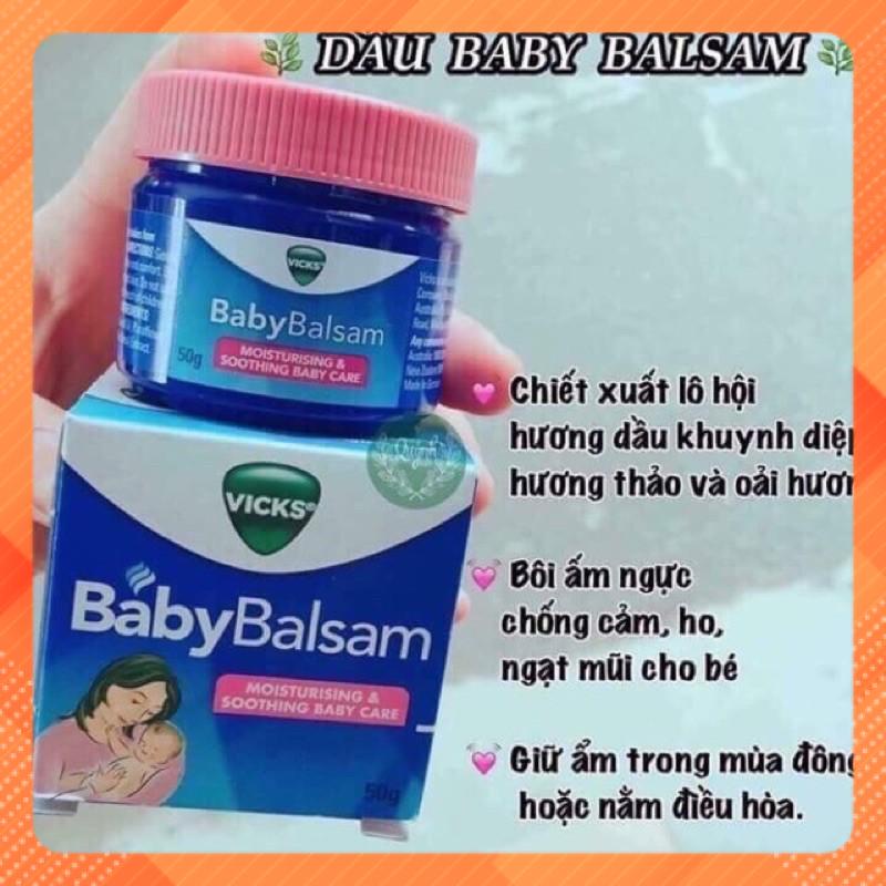 Dầu Vicks Baby Balsam -dầu bôi ấm ngực cho bé