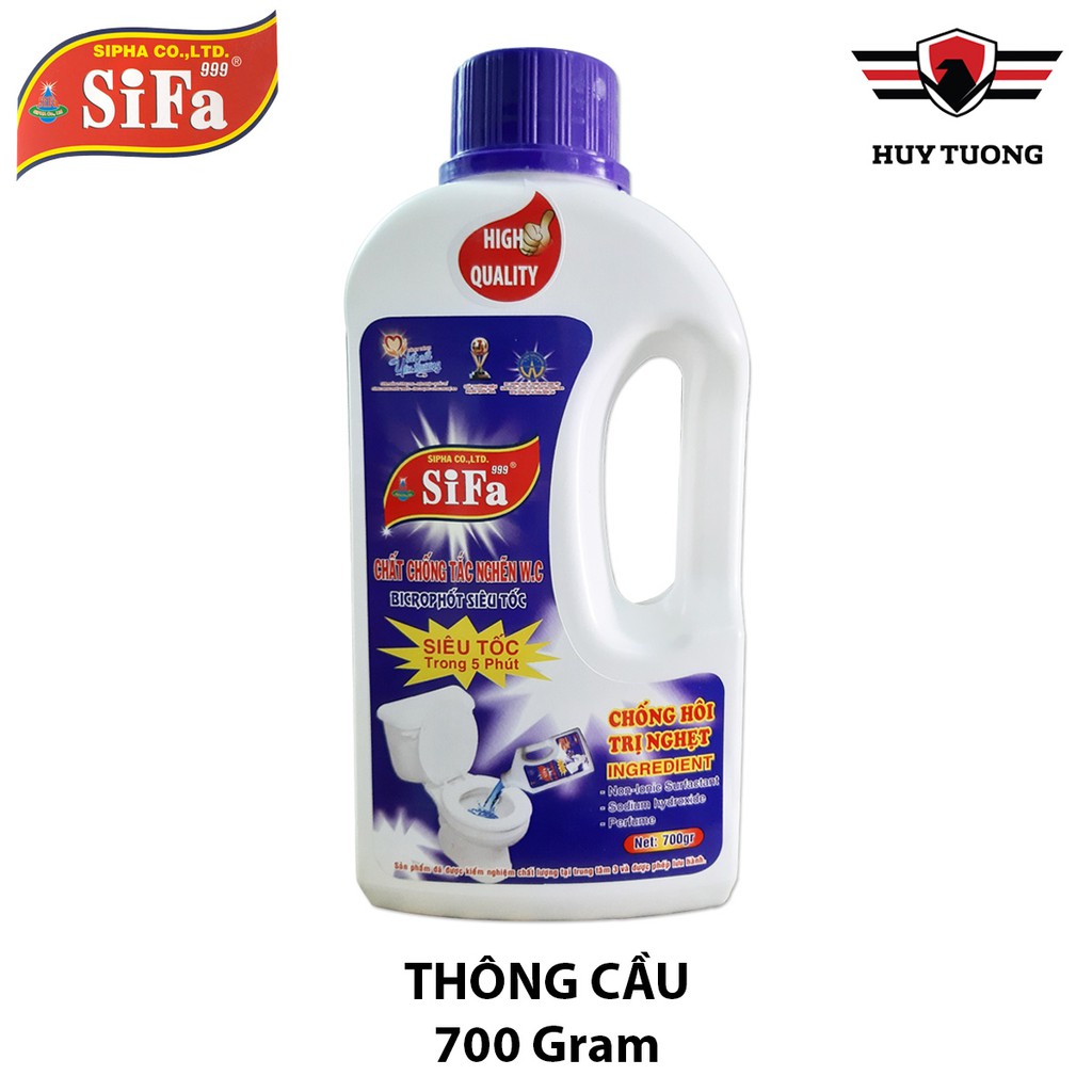 Chất thông tắc cống và thông tắc bồn cầu Toilet Sifa 700g / 800g / 1400g / 1600g cao cấp - Sunflowers