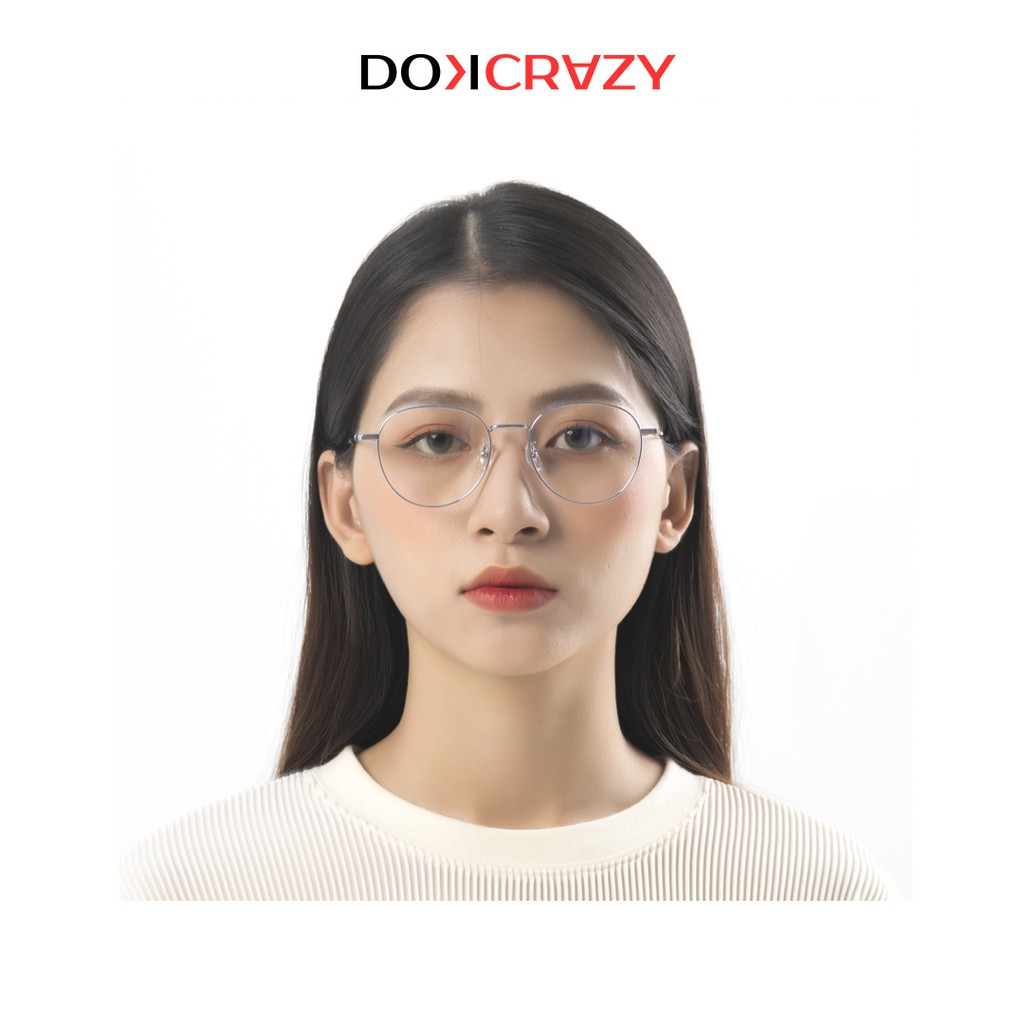 Gọng kính cận cá tính IRIS DOKCRAZY mắt kiếng nam nữ dáng tròn local brand phong cách thời trang Hàn Quốc kim loại