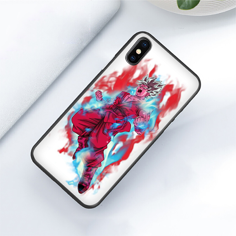Ốp Điện Thoại Silicon Mềm Hình Goku Vs Golden Dragon Ball Xa76 Cho Iphone 11 12 Pro Mini Xs Max X Xr
