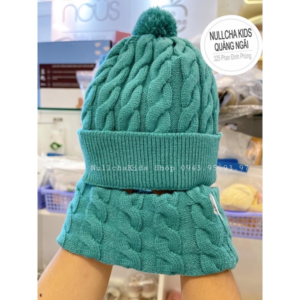 Sale Set mũ và khăn len HRNEE