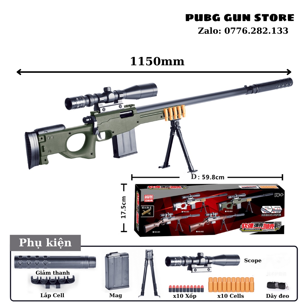 Đồ chơi cho bé đồ chơi trẻ em nerf ngắm 46 half bắn thanh xốp văng cell mô hình figure decor giá rẻ cao cấp gaming pubg