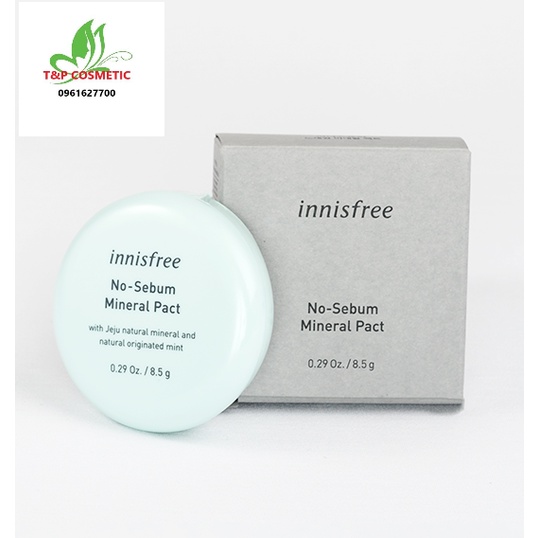 Phấn phủ nén kiềm dầu Innisfree no sebum mineral pact 8.5g