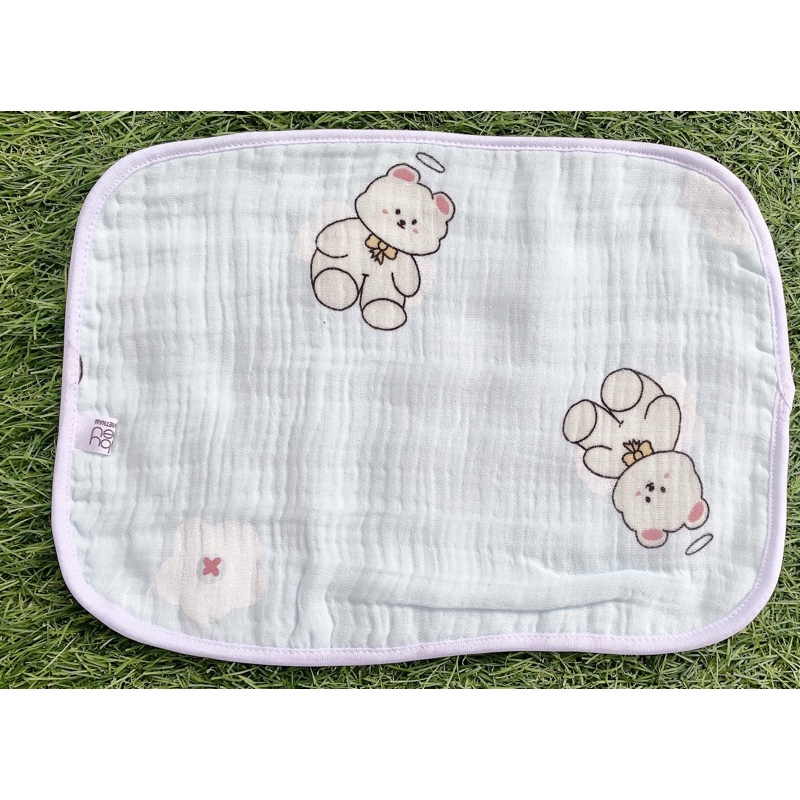 Gối Xô 10 Lớp Mỏng BABY BEE - Khăn Xô Lót Gối Đầu Cho Bé Sơ Sinh