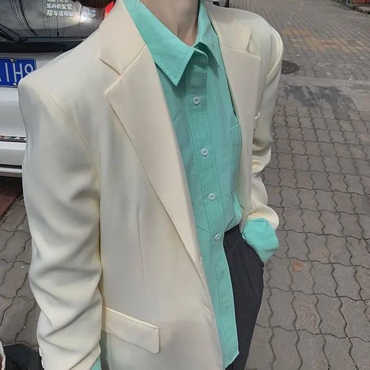 COZOK Áo sơ mi tay dài dáng rộng thời trang cá tính cho nữ