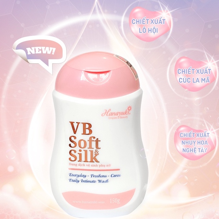 Dung Dịch Vệ Sinh Phụ Nữ Hana Yuki Hana Soft Silk + VB Soft Silk Mẫu Mới