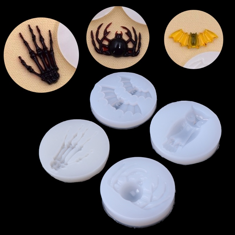 Khuôn Silicone Làm Móc Khóa Hình Bộ Xương Bàn Tay