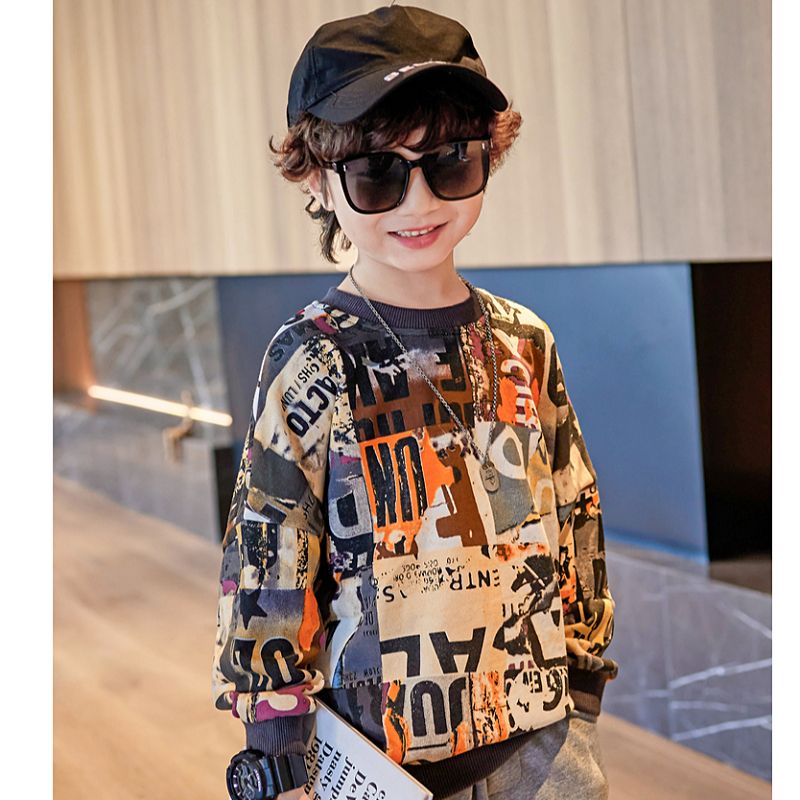 Áo Thun Sweater Chui Đầu Kiểu Hàn Quốc Thời Trang 2022 Dễ Thương Cho Bé Trai