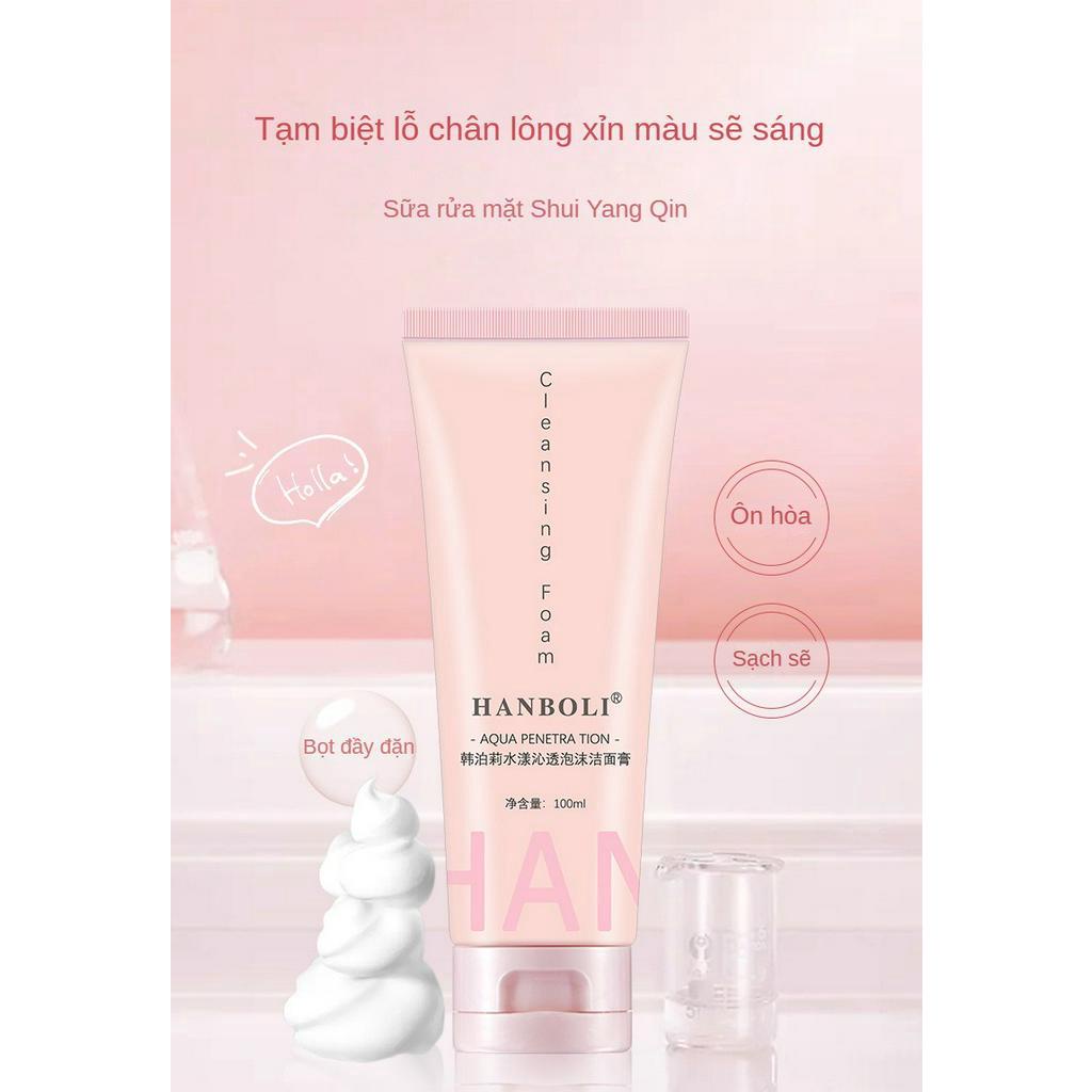 Sữa Rửa Mặt Amino Acid 100ml Dưỡng Ẩm Dịu Nhẹ Không Trầy Xước Cho Nam Nữ HSU HSU