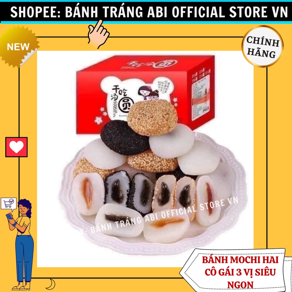 1kg Bánh Mochi Dẻo Đài Loan 2 cô gái