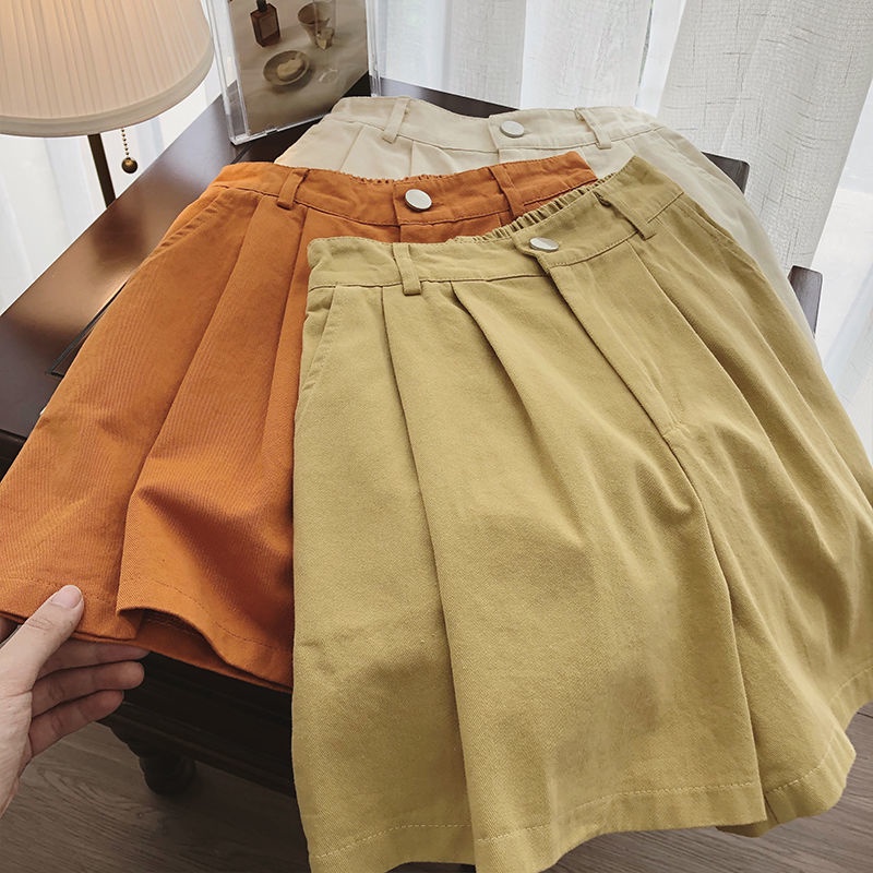 Quần Short Lưng Cao Ống Rộng Thời Trang Mùa Hè Mới Cho Nữ