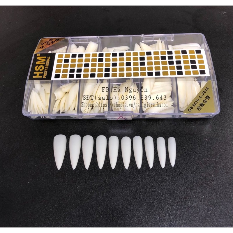 MÓNG ÚP HSM NHÁM - HSM PHOM NHỌN ÔM PHOM 504 MÓNG KHÔNG CẦN MÀI DŨA