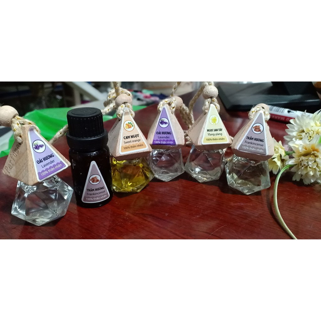 Tinh dầu thiên nhiên lọ treo hoặc xông 10ml 21 vị tự chọn xua đuổi ruồi muỗi phòng bệnh cho bé