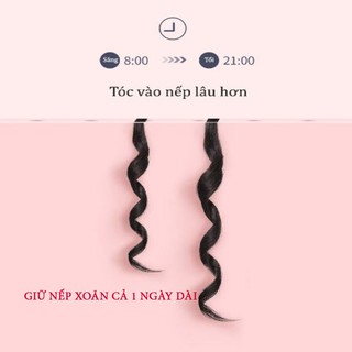 Máy uốn tóc xoăn tự động chống bỏng tay, công nghệ phủ gốm không hư tổn tóc