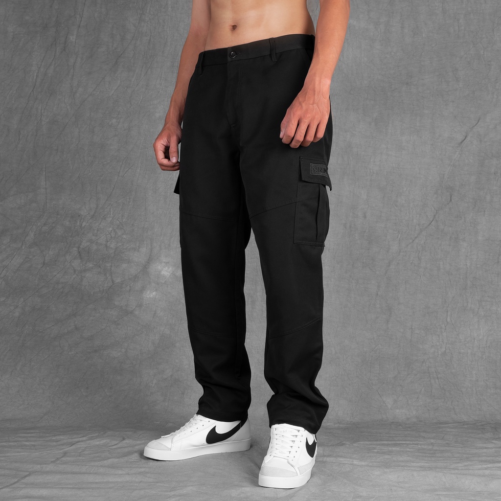 Grimm DC Quần túi hộp Cargo B-mov // Black