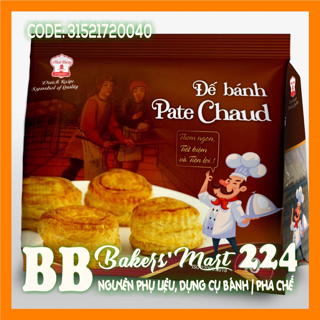 💥 HỎA TỐC 💥 Đế bánh Pateso PATE CHAUD Nhất Hương - Bịch 40 miếng (20 cái)