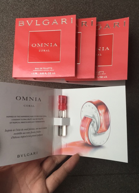 [ Vial ] - Nước hoa mini BVLGARI Omnia coral (1.5ml)- made in Italy