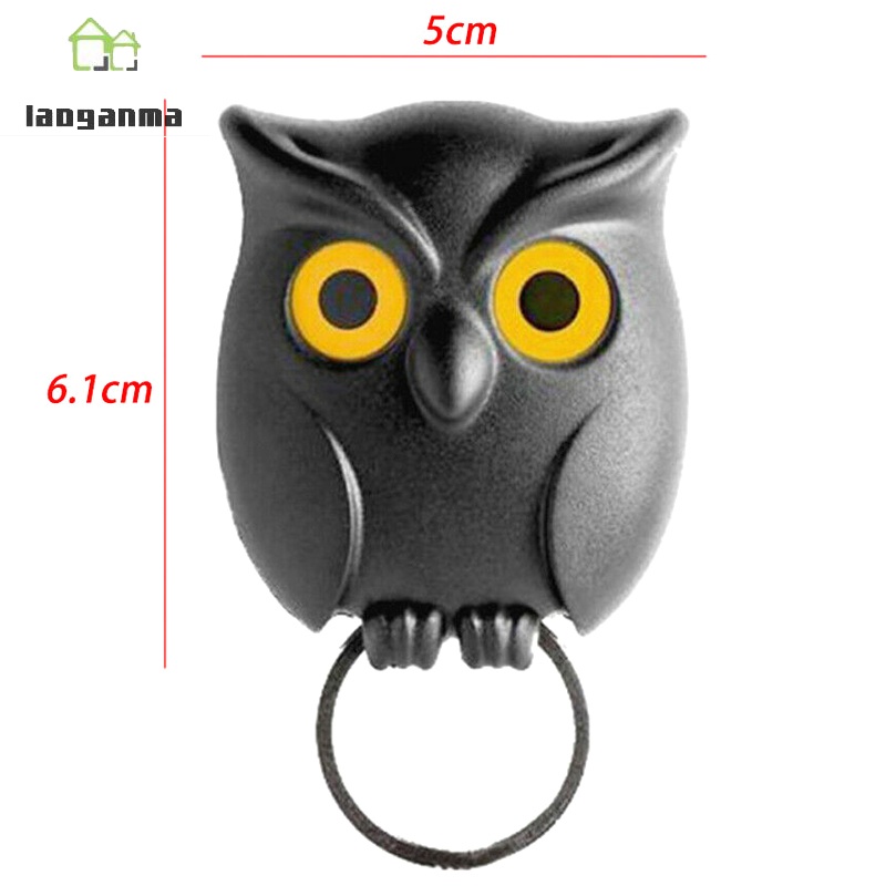 Black Night Owl Wall Key Holder Hanging Hook Keep Keychains Key Ring for Home | BigBuy360 - bigbuy360.vn