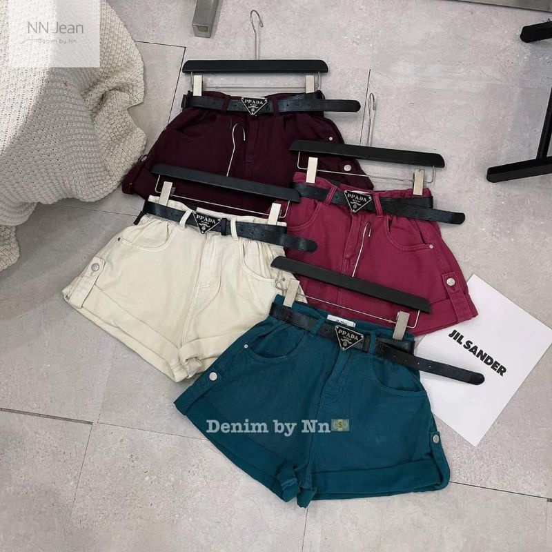 Quần sooc jeans kèm đai hàng QCL1