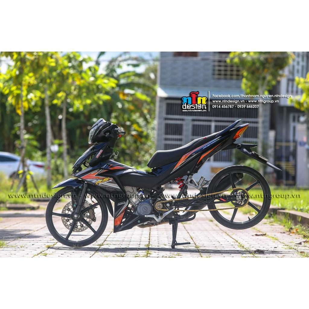 Tem rời Winner rs150 cam đen ( HÓt ) 2023 , tem 3 lớp không bay màu