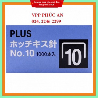 01 hộp đạn ghim số 10 plus, chính hãng - kim bấm số 10 - chân ghim số 10 plus