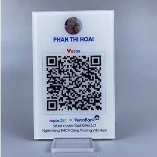 Mã QR CODE để bàn bằng mica bền đẹp