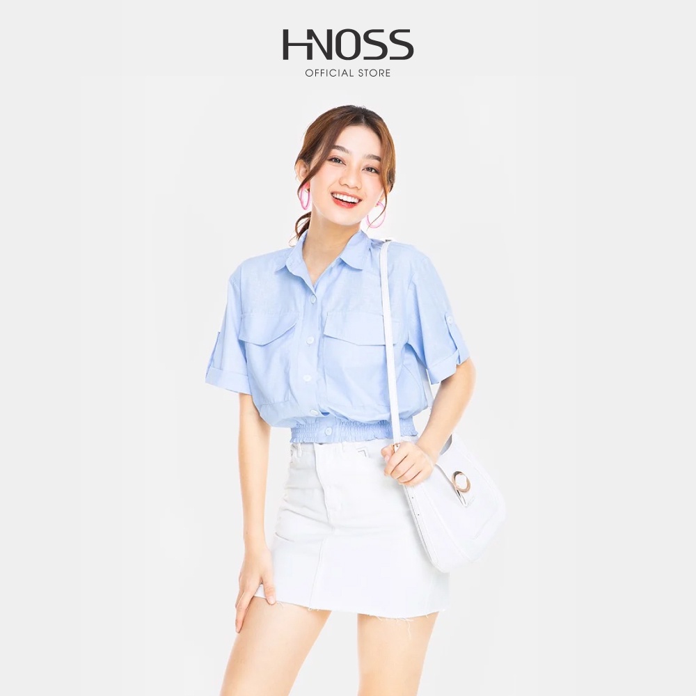 HNOSS - Áo sơ mi ngắn tay - AKI012