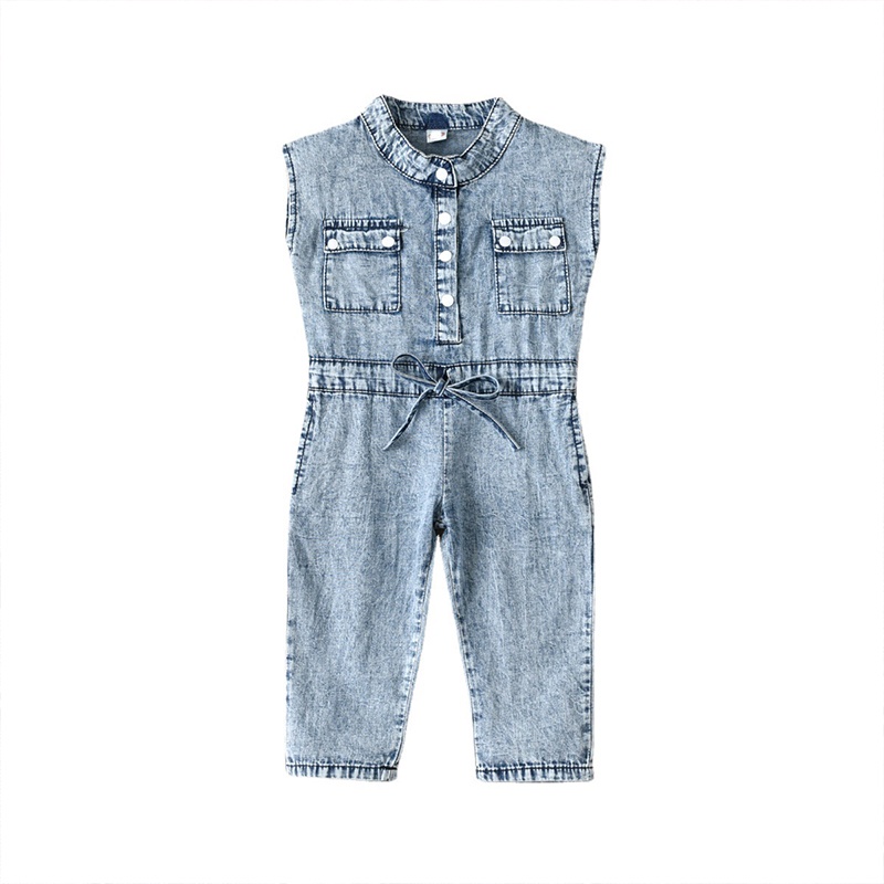 Quần Yếm Jean Xinh Xắn Đáng Yêu Cho Bé Gái akku