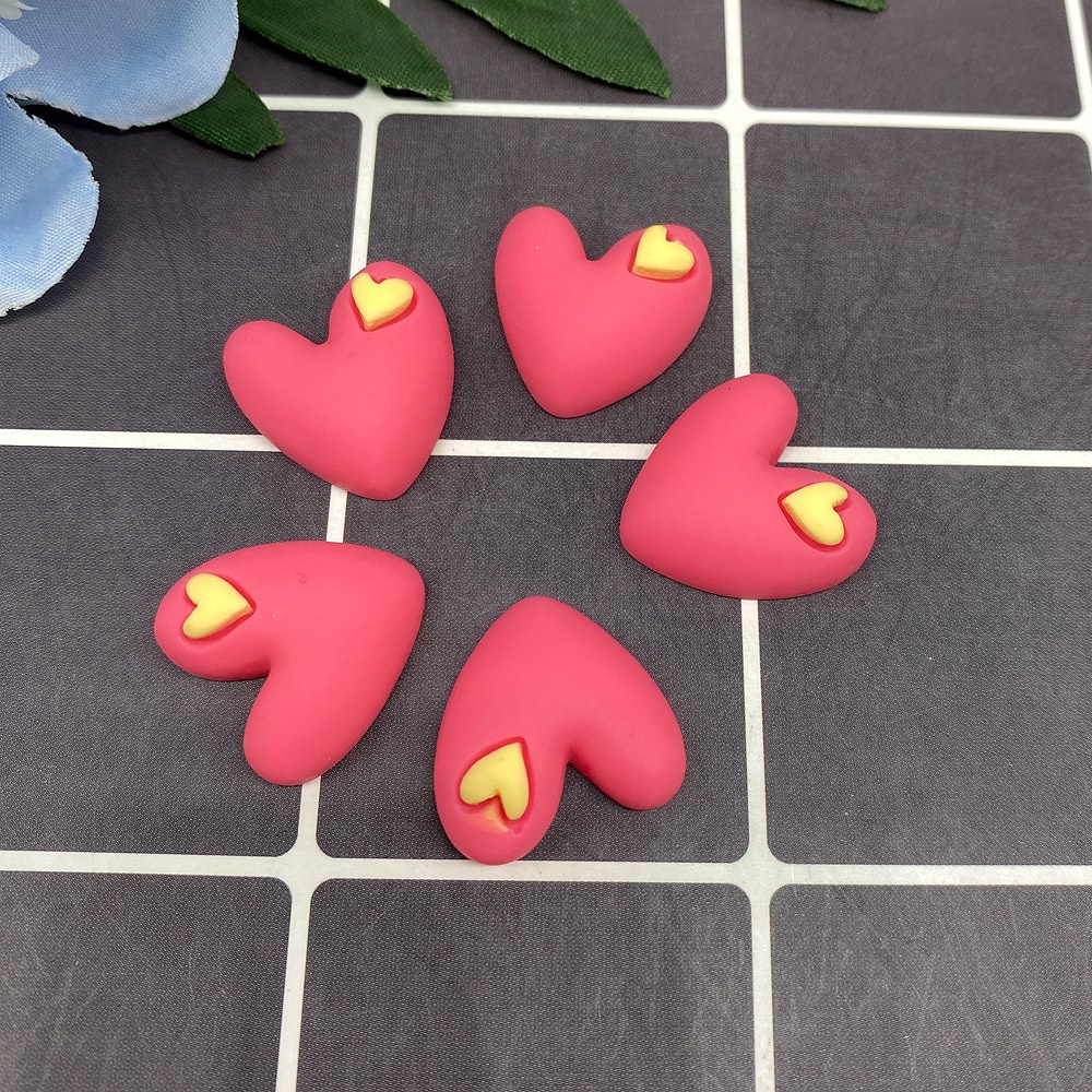 Mô Hình Trái Tim Bằng Nhựa Resin Trang Trí Điện Thoại Diy Cho Bé