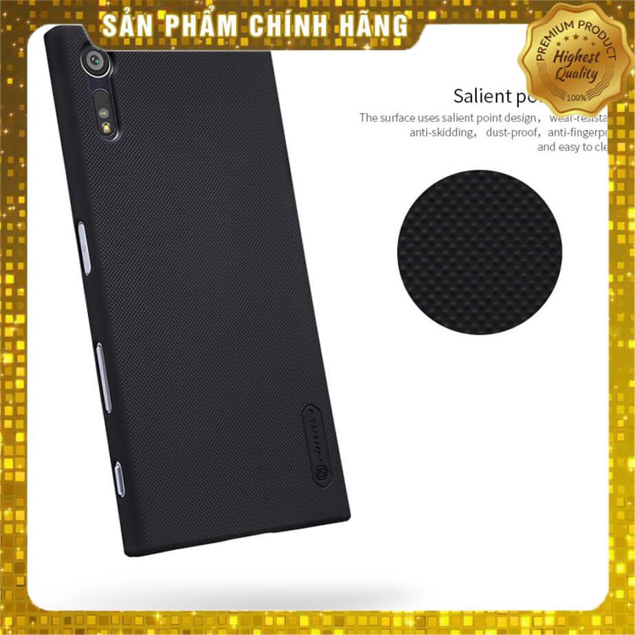 Ốp Lưng sần siêu Chống Sốc Chính Hãng Nillkin Cho Sony Xperia XZ / XZs (Kèm giá đỡ hoặc miếng dán từ tính)