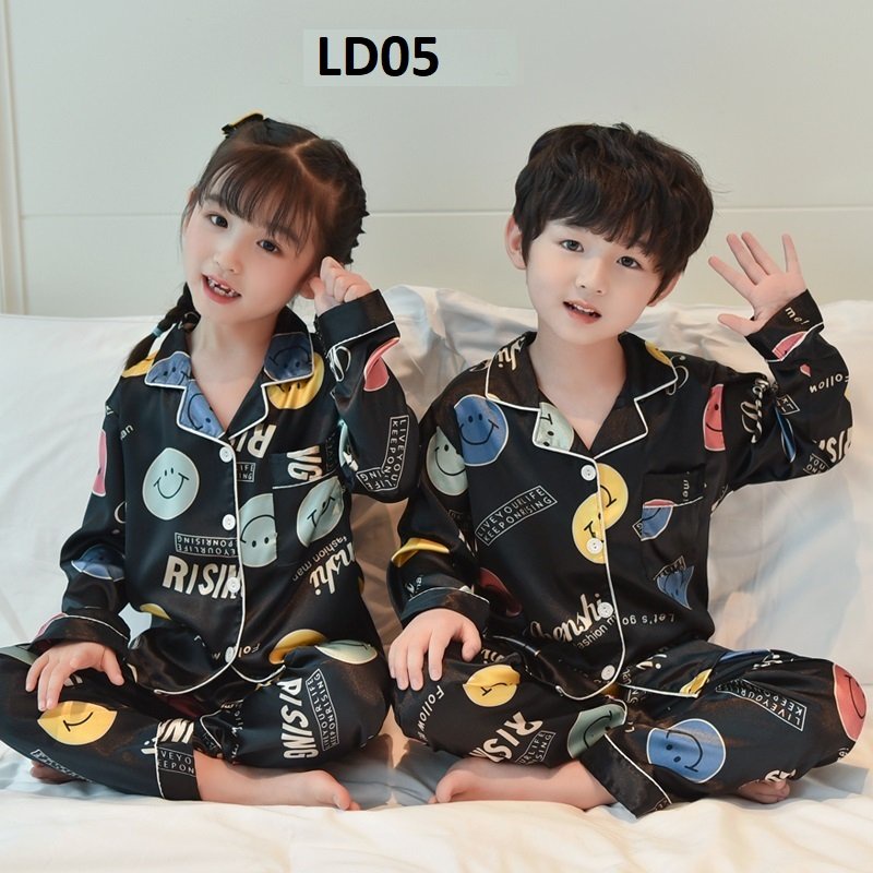 Đồ đồ trẻ con COCA KID cao cấp - bộ đồ pijama  cho bé chất lụa thoáng mát in hình cực đáng yêu Cho Bé Từ 8-39kg
