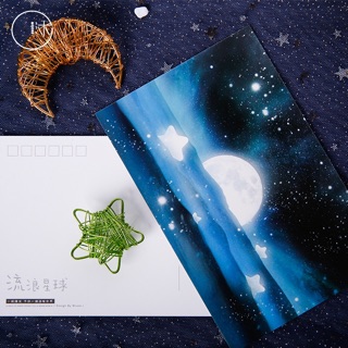 Set 5 postcard dạ quang siêu đẹp