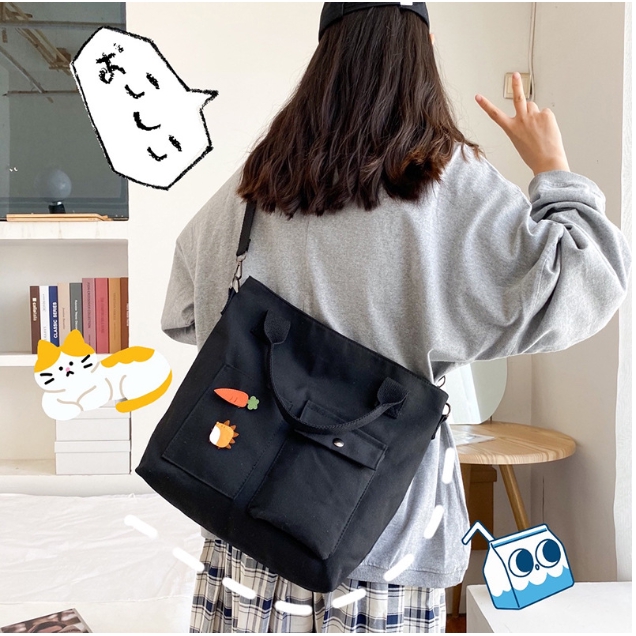 Túi vải đựng đồ canvas đeo chéo thời trang giá rẻ LOT STORE TX623 | BigBuy360 - bigbuy360.vn