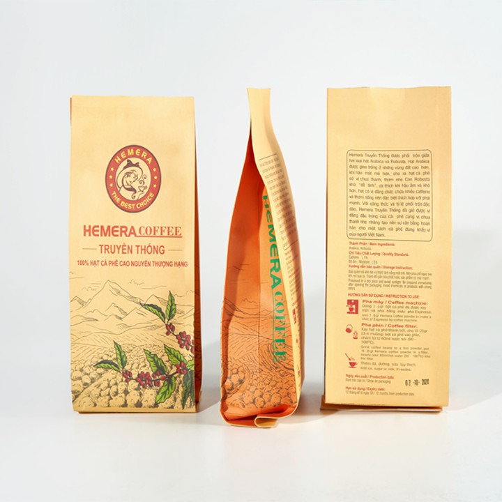 Cà Phê Truyền Thống Rang Xay Nguyên Chất 250gr (Hemera Coffee) | BigBuy360 - bigbuy360.vn