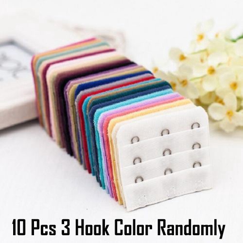 Bộ 10 miếng nối dây áo ngực 3 hàng điều chỉnh được cho nữ