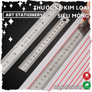 Thước kẻ sắt - thước lá bằng thép không gỉ 20cm , 30cm